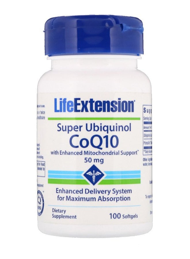 Super Ubiquinol Coq10 With Enhanced Mitochondrial Support - 100 Softgels
