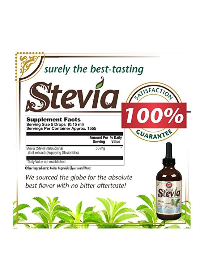 Stevia Liquid Extract Dietary Supplement