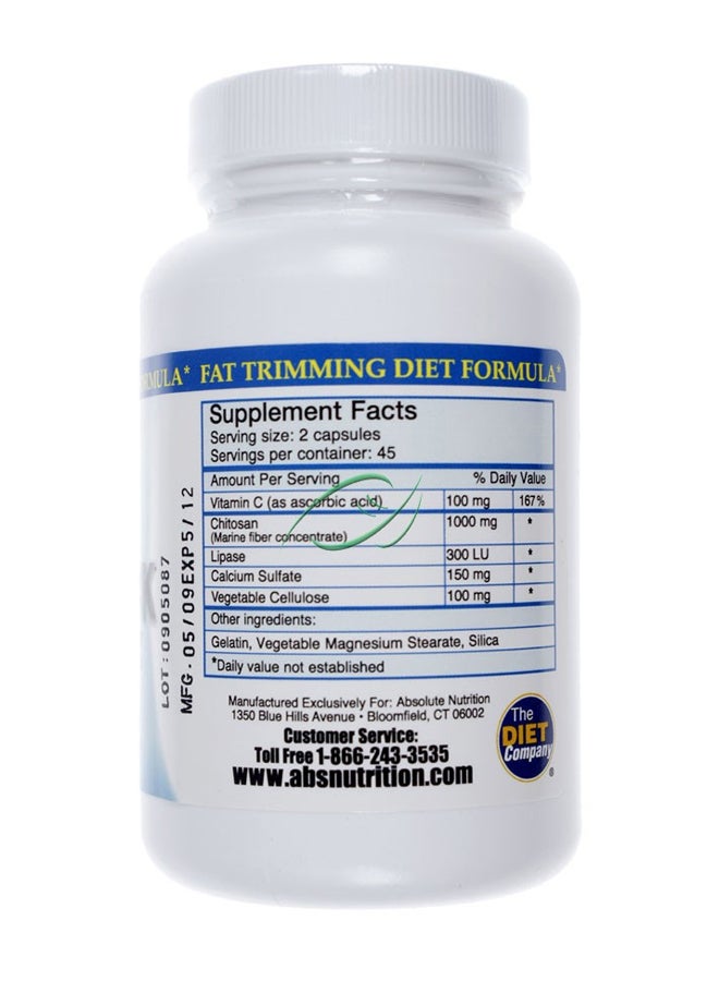 F Block Fat Absorber Dietary Supplement - 90 Capsules