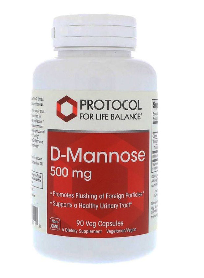 D-Mannose Dietary Supplement - 90 Veg Capsules 125 mg