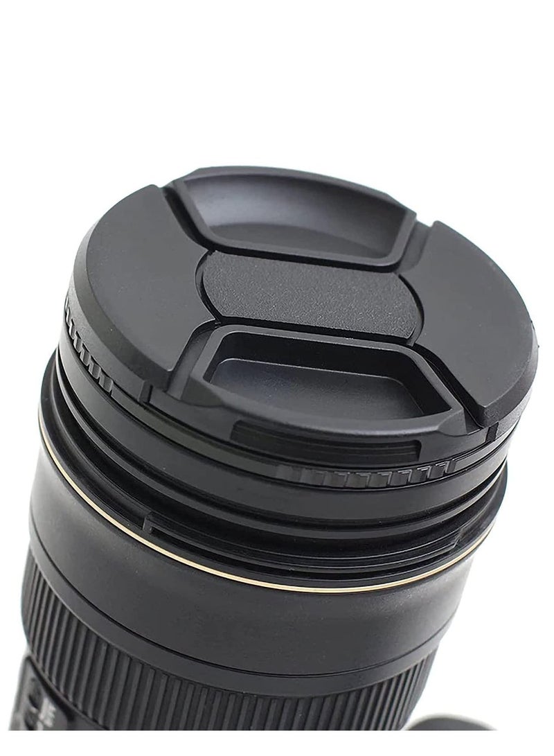 2 x 62mm Lens Cap Front Cover Protector Snap On Center Pinch for Camera Canon Nikon Sony DSLR