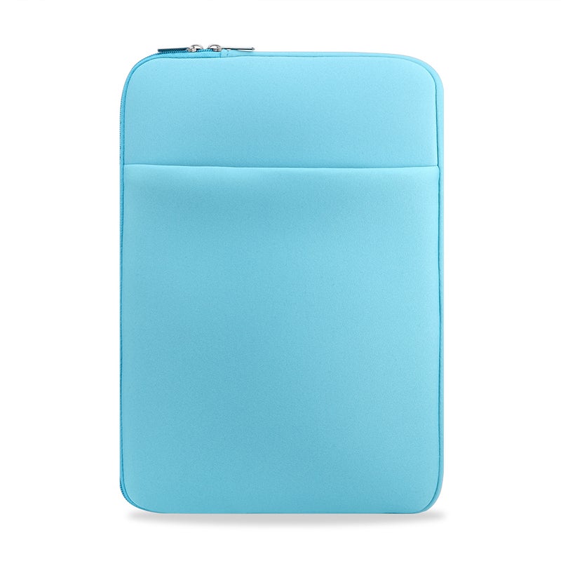 Soft Zipper Sleeve Bag For 17-Inch Laptop Blue
