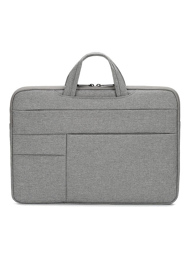15.6 Inch Waterproof Nylon Laptop Briefcase Light Grey