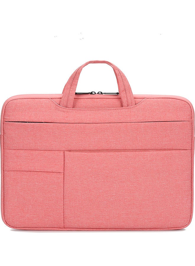 14 Inch Waterproof Nylon Laptop Briefcase Pink