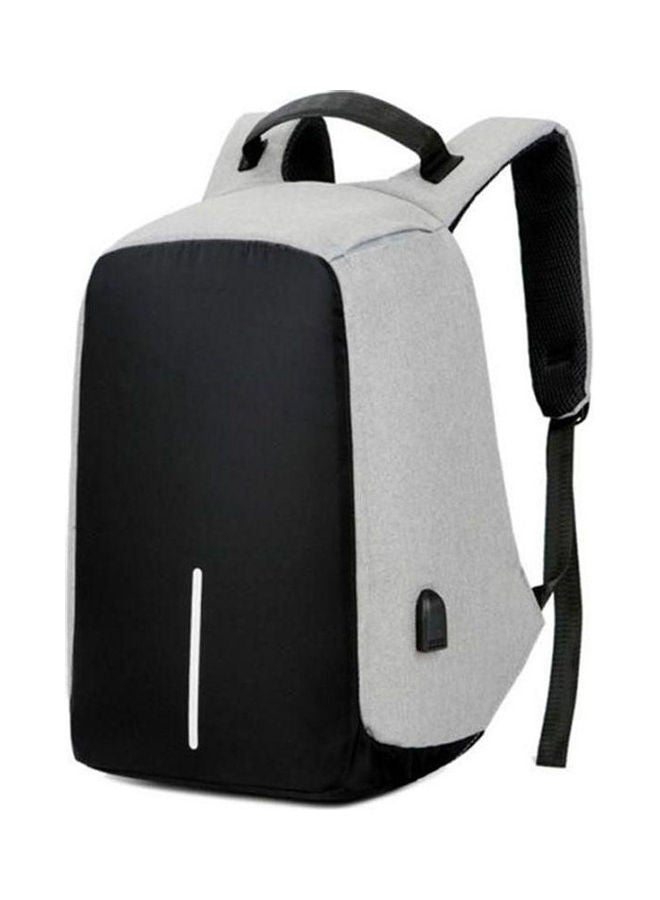 Laptop Backpack Antitheft Water Resistant Business With Usb Charging Port/Headphone Holefit Most Grey