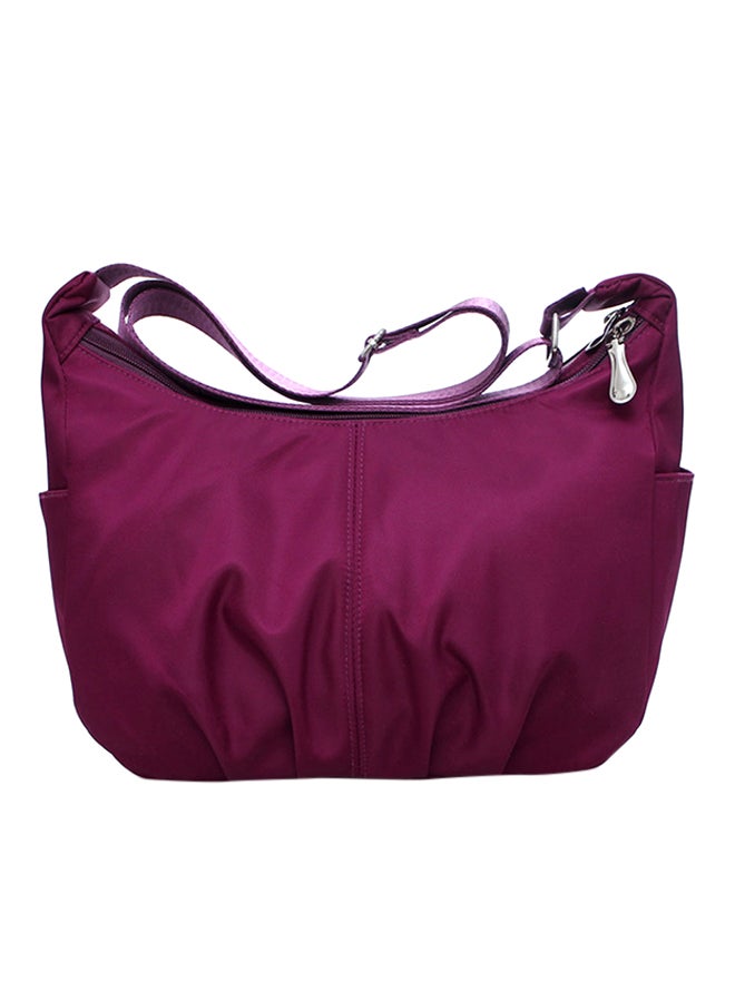 Water Resistant Crossbody Bag Purple