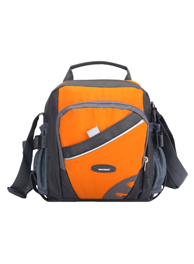 Multi-Pockets Casual Crossbody Bag Orange/Grey