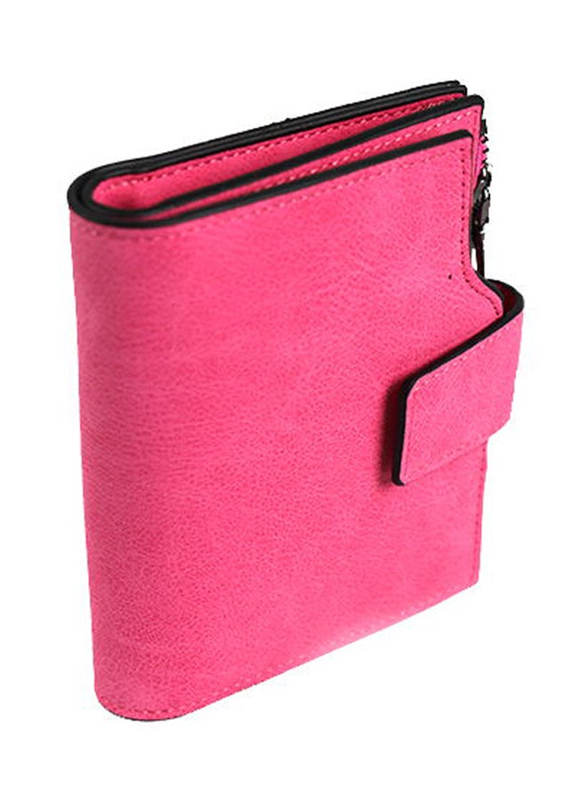 Small Trifold Card Holder Wallet Pink