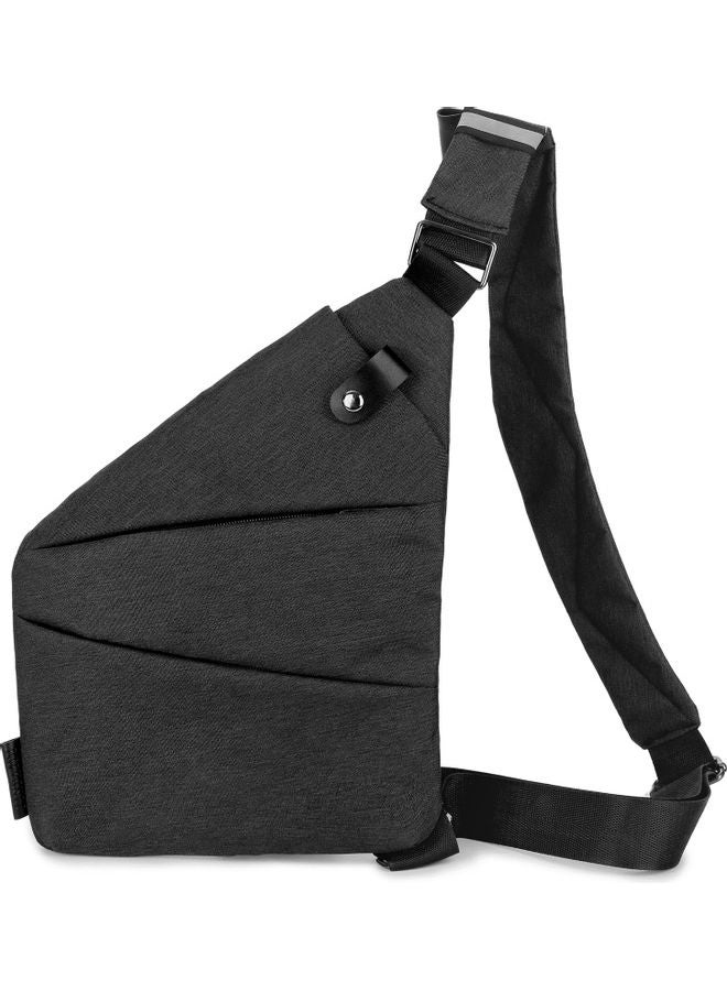 Sling Pack Slim Crossbody Backpack Lightweight Casual Chest Bag for Outdoor Sport Travel Hiking 30*3*25cm