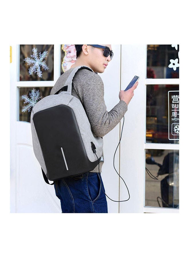 Anti-Theft And Water Backpack With USB Charger Port