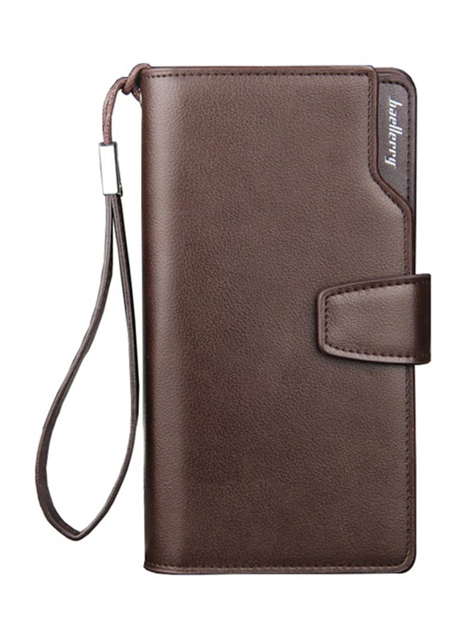 Bifold Business Leather Wallet Brown
