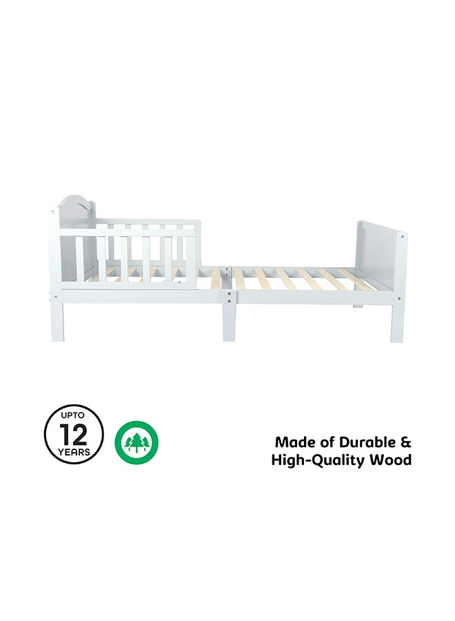 Wooden Toddler Bed 143x73x60 With Mattress 140x70x10 Cm