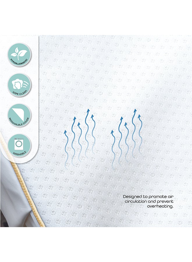 Wooden Toddler Bed 143x73x60 With Mattress 140x70x10 Cm