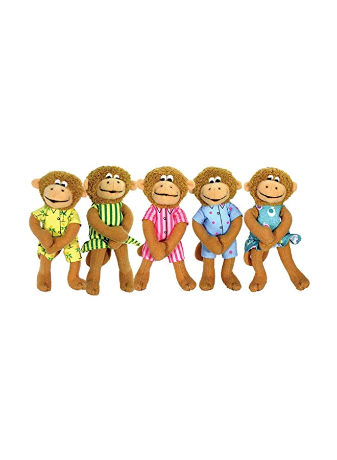 5-Piece Finger Puppet Monkeys Playset 1587