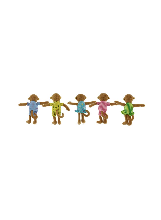 5-Piece Finger Puppet Monkeys Playset 1587