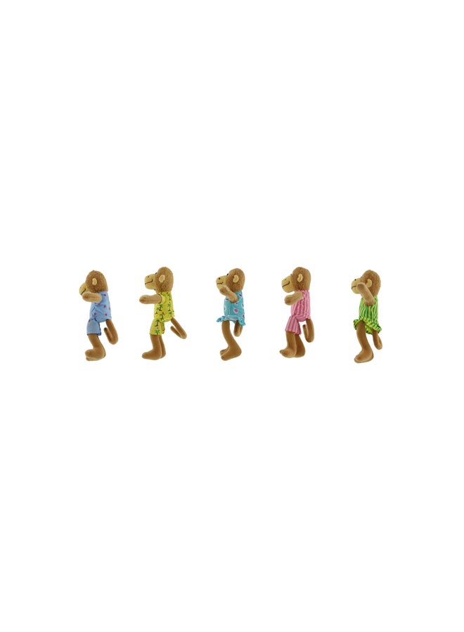 5-Piece Finger Puppet Monkeys Playset 1587