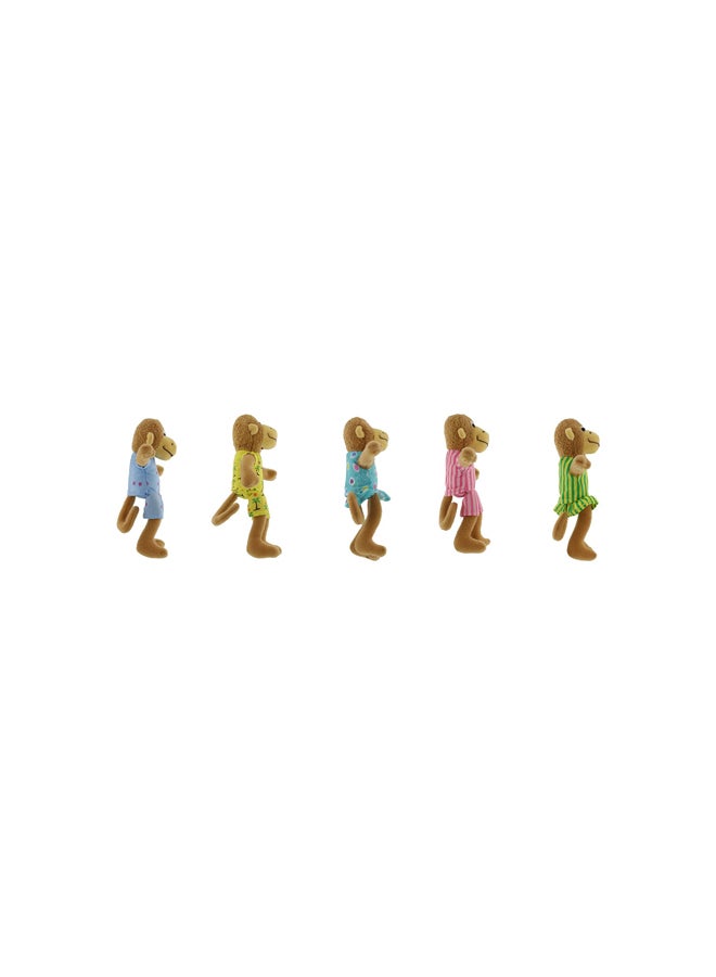 5-Piece Finger Puppet Monkeys Playset 1587