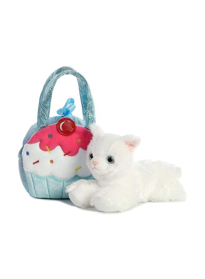 2-Piece Kitty Plush Toy With Pet Carrier Set 32819 7inch