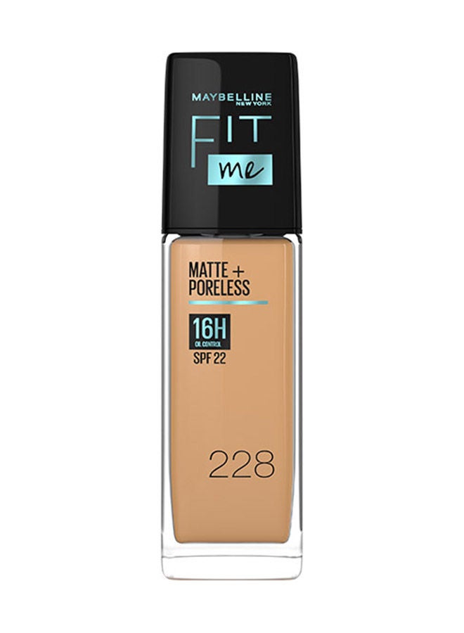 Maybelline New York Fit Me Matte & Poreless Foundation 16H Oil Control with SPF 22 - 228
