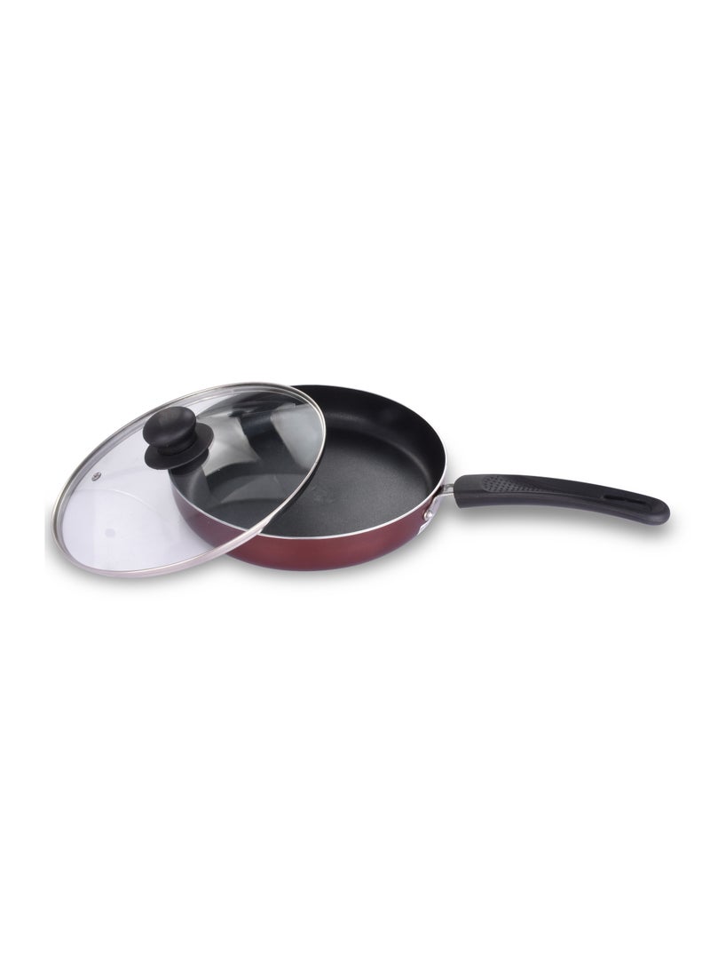 Non Stick Induction Fry Pan with Glass Lid 24 Cm
