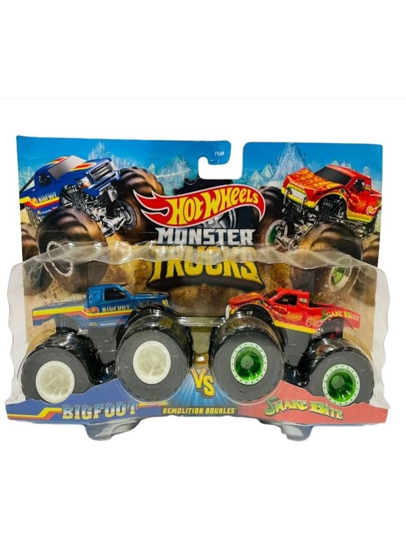 Hot Wheels Monster Trucks Demolition Doubles - 1 Piece Only, Assorted/ Style May Vary