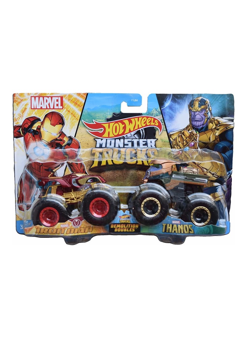 Hot Wheels Monster Trucks Demolition Doubles - 1 Piece Only, Assorted/ Style May Vary