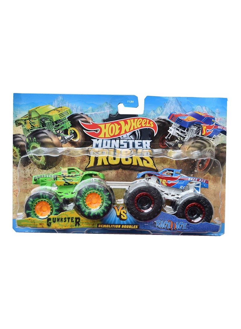 Hot Wheels Monster Trucks Demolition Doubles - 1 Piece Only, Assorted/ Style May Vary