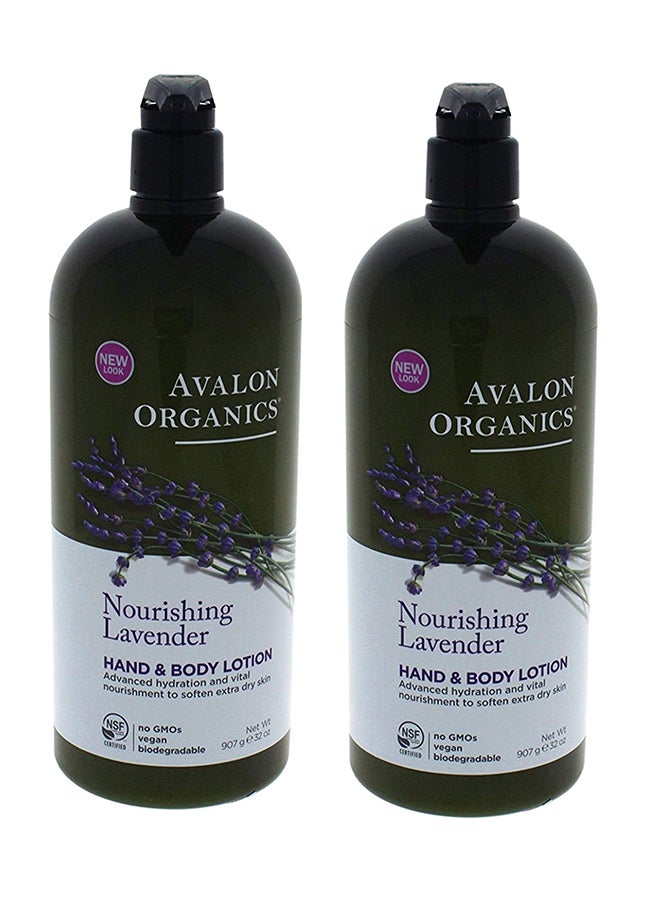 Pack Of 2 Nourishing Lavender Hand And Body Lotion