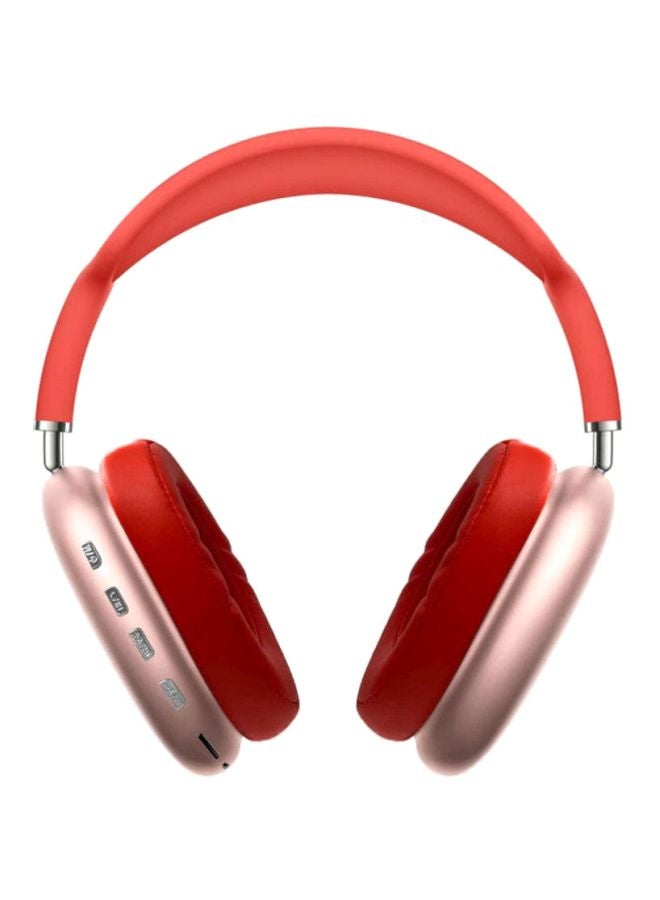 P9 Bluetooth Wireless Headset Over-Ear Headphone With Mic Red