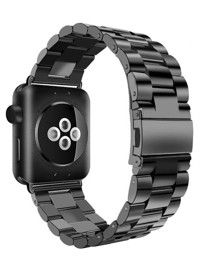Replacement Steel Band For Apple Watch Series 1/2/3/4 38mm Black