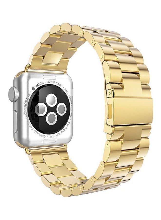 Stainless Steel Band For Apple Watch 42 mm Gold