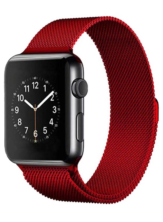 Replacement Steel Band For Apple Watch Series 1/2/3/4 40/42 mm Red
