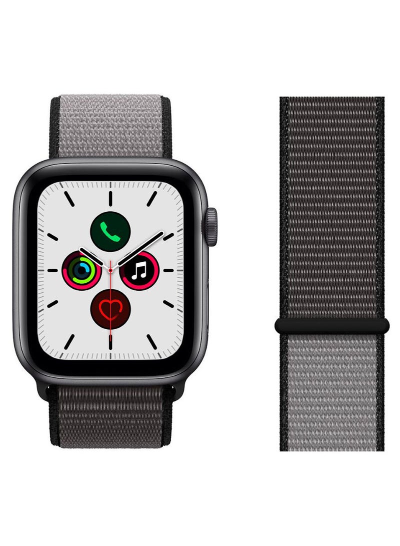 Nylon Replacement Band For Apple iWatch Series 5/4/3/2/1 Anchor Grey