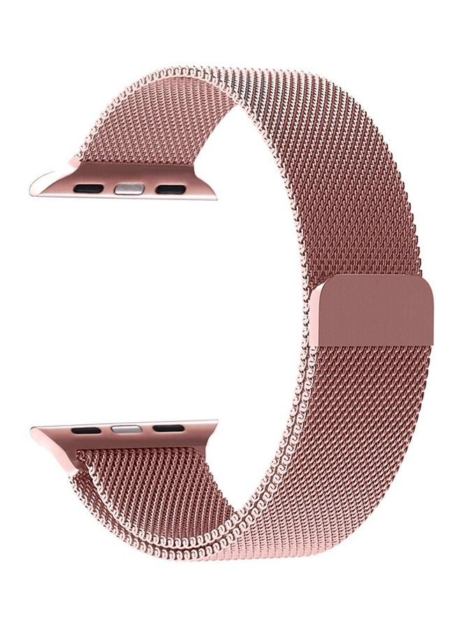 Stainless Steel Wrist Band For Apple Watch 38 mm Rose Gold
