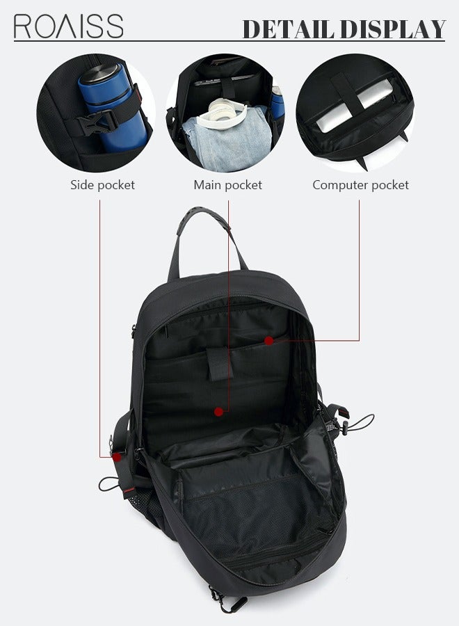 Versatile 60L Hiking Backpack with Separate Shoe Compartment: Unisex Large Capacity Expandable Luggage Bag with USB Port Perfect for Sports Travel Outdoor Adventures Business Trips and Work