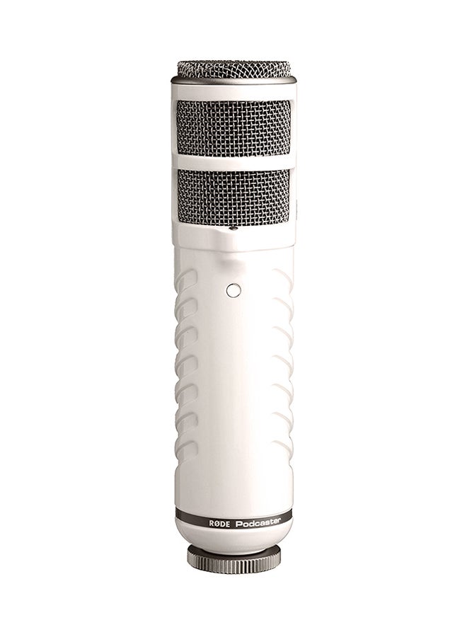 Podcaster USB Microphone White/Grey