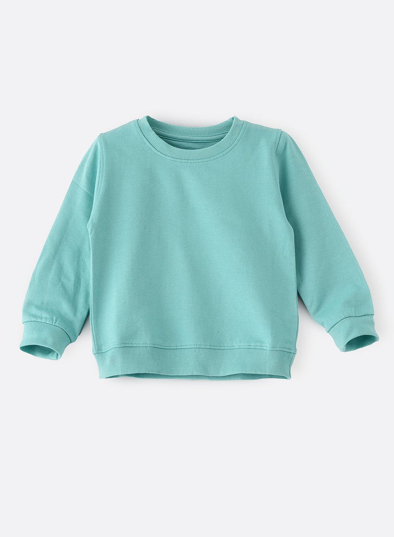 Basic round neck sweat top