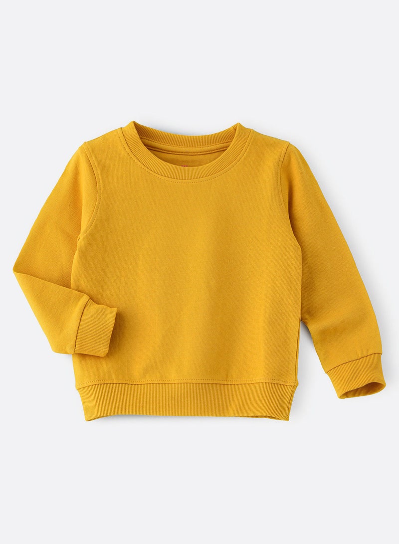 Basic round neck sweat top