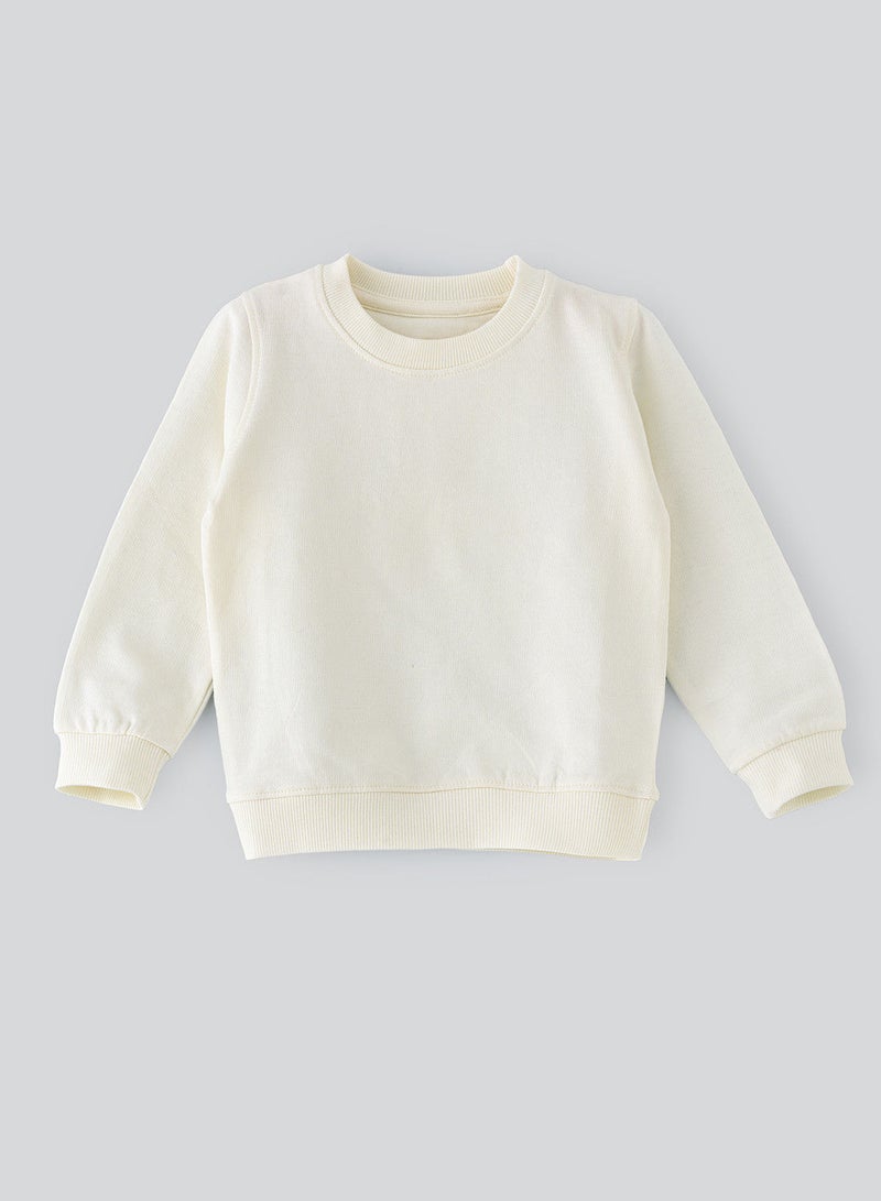 Basic round neck sweat top