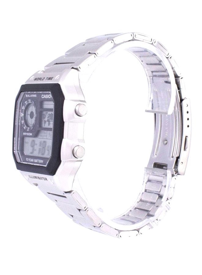 Men's Youth Series Quartz Analog-Digital Watch AE-1200WHD-1AVDF - 42 mm - Silver