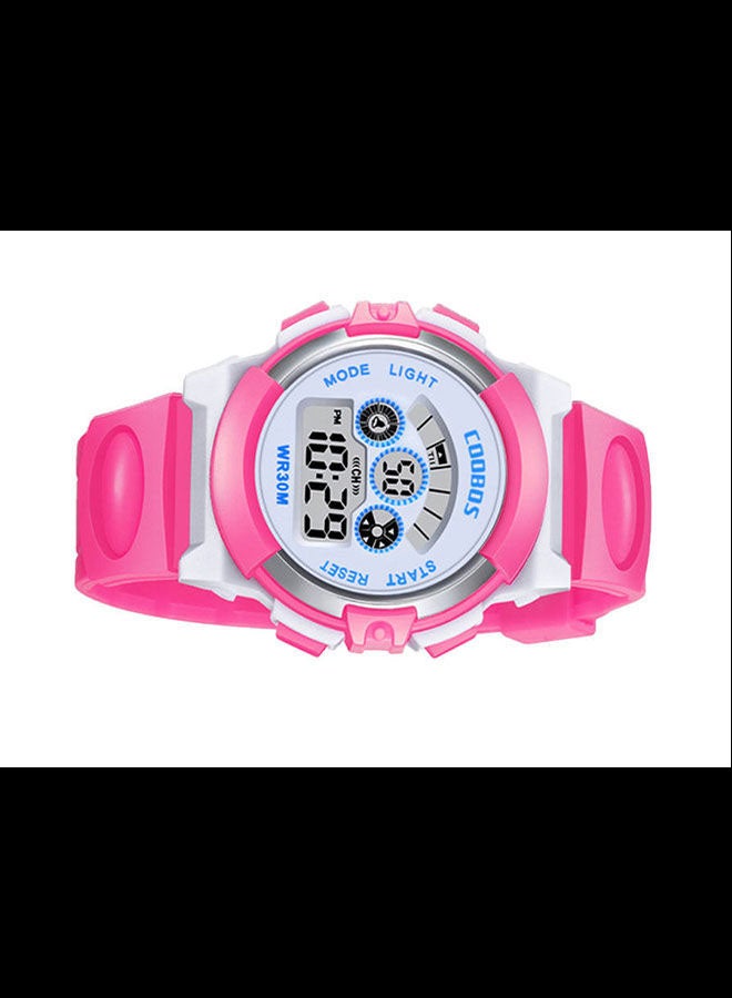 Kids' Water Resistant Rubber Digital Watch 919