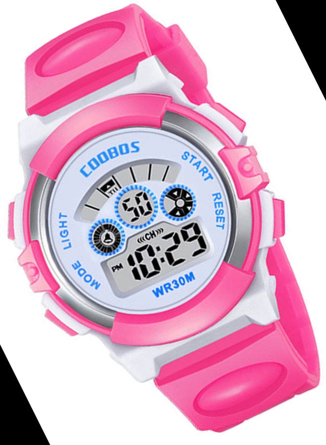 Kids' Water Resistant Rubber Digital Watch 919