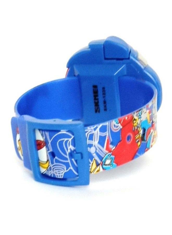 Boys' Casual Digital Watch 1239 - 38 mm - Blue