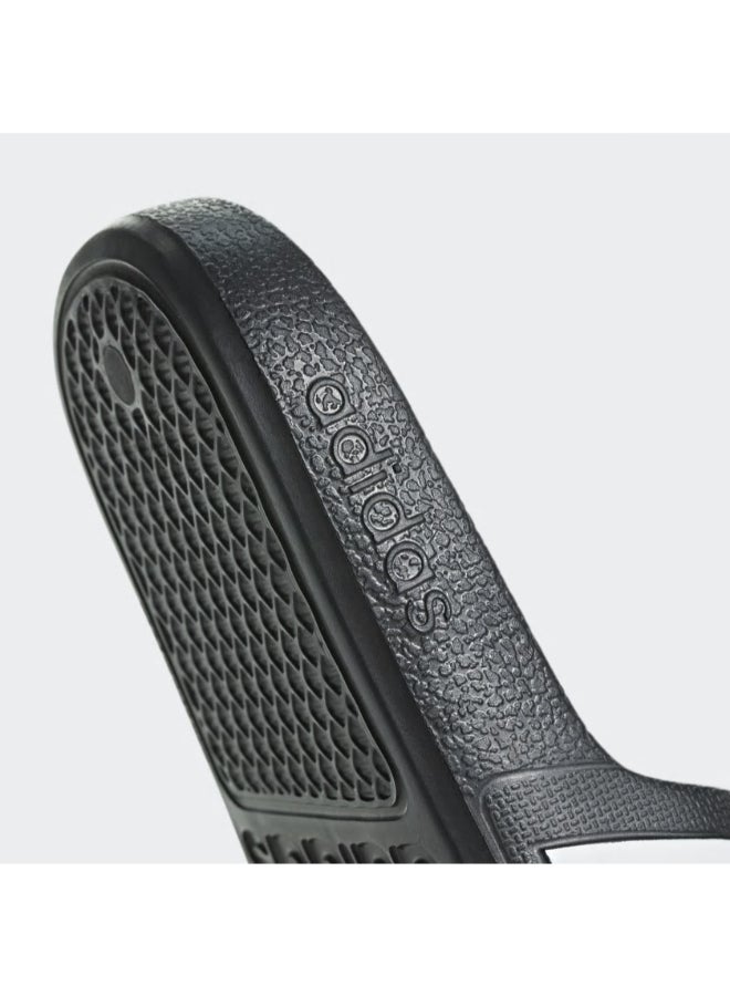 Youth Adilette Aqua Slip-On Slides Black/White