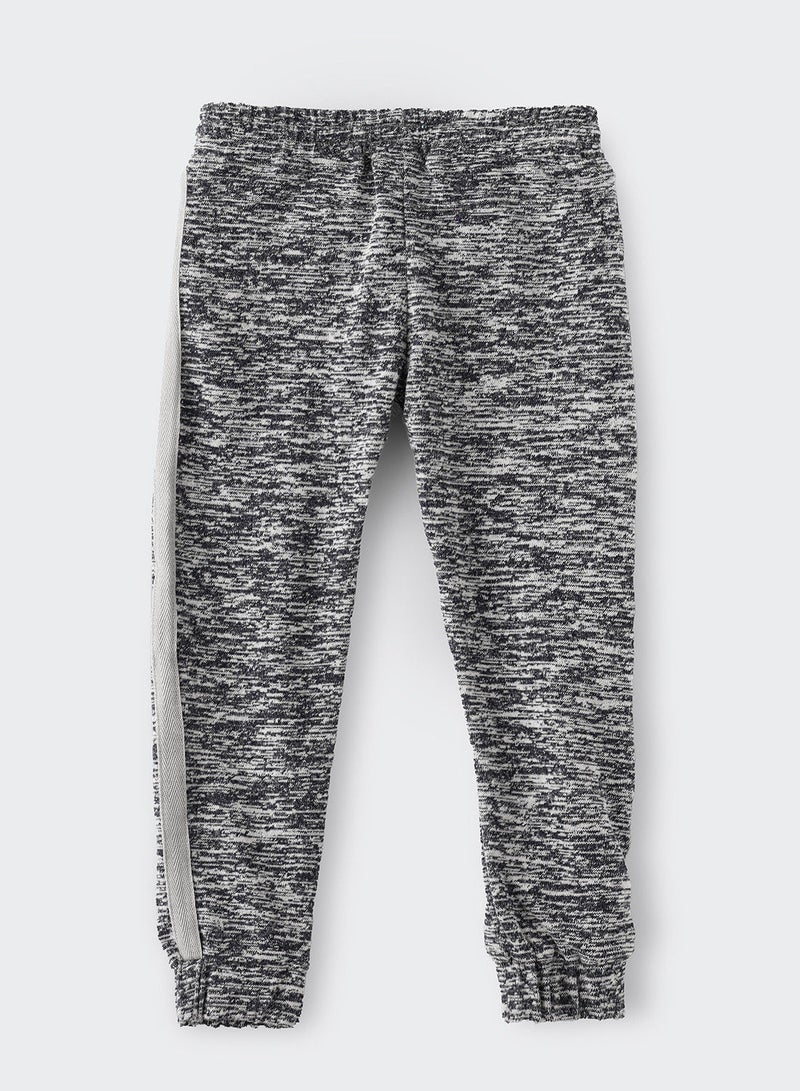 Knit jogger with drawcord