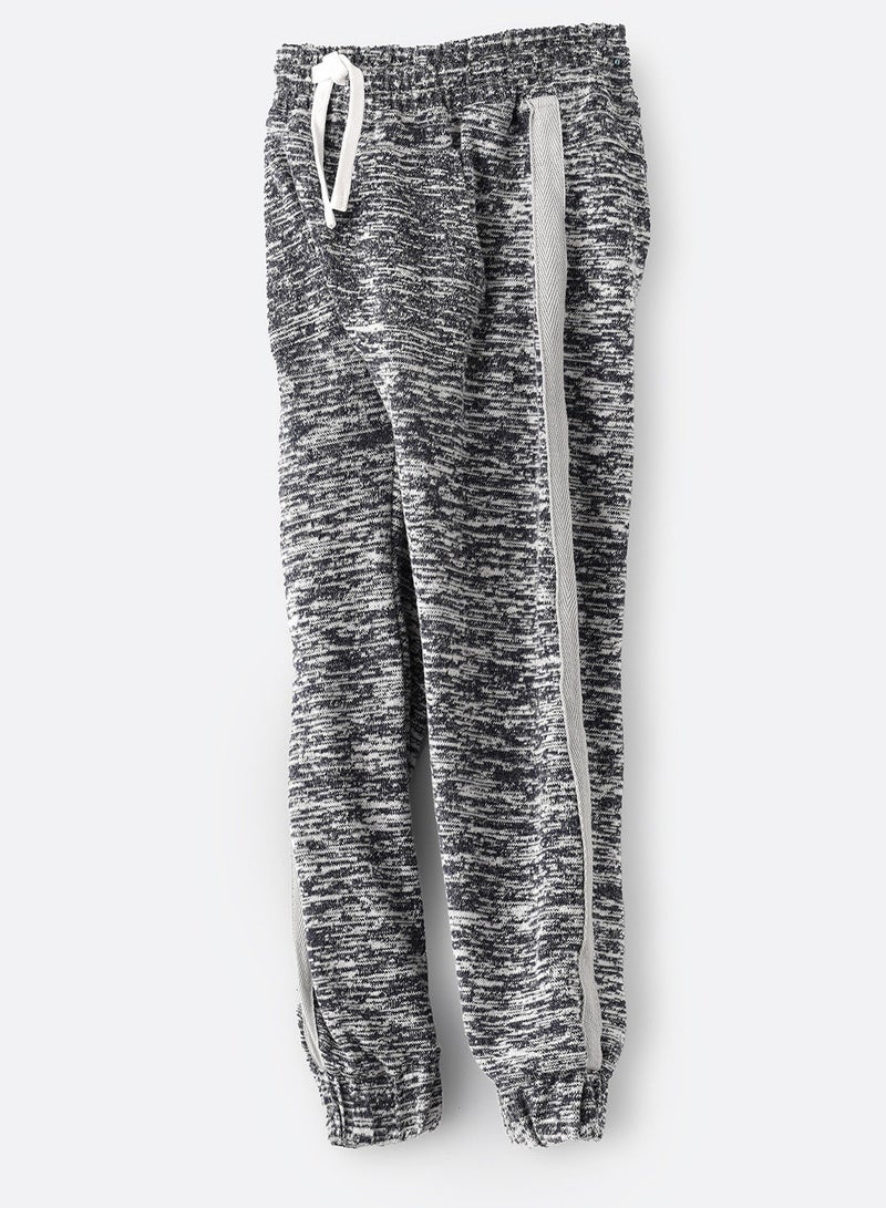 Knit jogger with drawcord