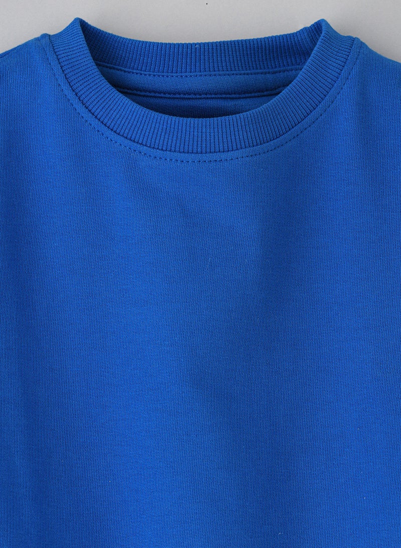 Basic round neck sweat top