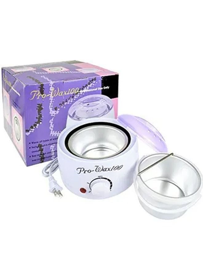 Heat And Melt Wax Machine With 2 Wax Bag White/Purple