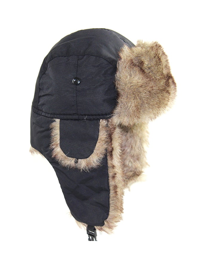 Bomber Headwear With Ear Flaps Black