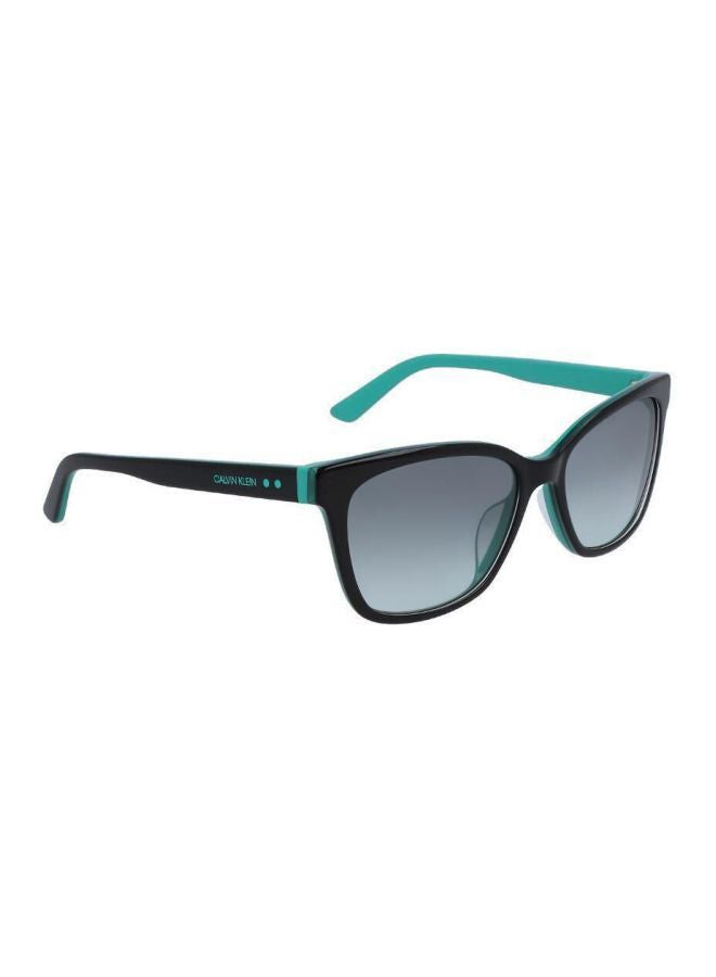 Women's Full-Rimmed Rectangular Sunglasses - Lens Size: 55 mm